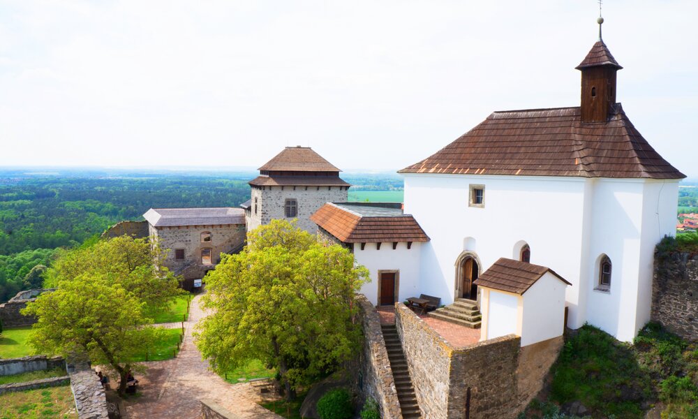 Kaple sv. kateřiny - pohled od paláce